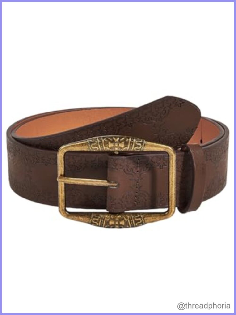 Western PU Leather Waist Belt Adjustable Buckle Vintage Cowgirl Cowboy Style